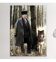 Atatürk Mustafa Kemal Makam Panosu Kanvas Tablo Resmi Kurumlara Uygundur
