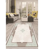 Dijital Kaymaz Taban Yıkanabilir Modern Renkli Salon Halısı Mutfak Halısı Yolluk ND-HT-635 (Mavi)