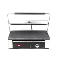 20 Dilim Elektrikli Tost Makinesi 2150 Watt- Döküm 49x30 - Ebat 29x42x50 Cm (Krom)