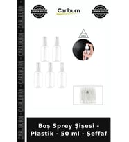 Özel Üretim Seyahat Pratik Kozmetik Çanta Boyu Boş Sprey Şişesi - Plastik - 50 ml - Şeffaf