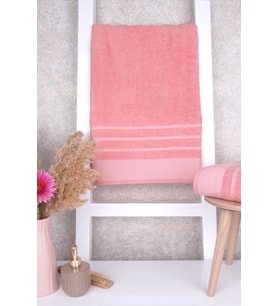 %100 Pamuk 50x90 El/Yüz Havlusu (Pembe)