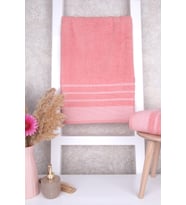 %100 Pamuk 50x90 El/Yüz Havlusu (Pembe)