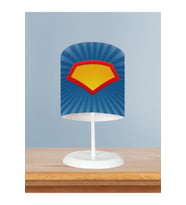 MEKTA HOME BEBEK VE ÇOCUK ODASI Kahraman Logo Desenli Abajur