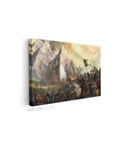 Yatay Kanvas Duvar Tablosu Rohan Lotr Savas Salon Tablosu Ofis Tablosu Yeni Ev Hediyesi Dekorasyon