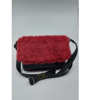 Siyah Pelüşlü Omuz Çantası