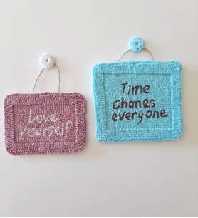 Miknitting, 2li Motivasyon magnetleri, Elişi Magnet, Punch Nakışı Magnetler