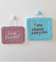 Miknitting, 2li Motivasyon magnetleri, Elişi Magnet, Punch Nakışı Magnetler