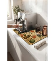 Valerine Life Kahve Espresso Makinesi Matı 35x45cm Çaycı Pad Su Geçirmez Watermelon Brew