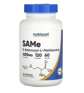Nutricost, SAMe, 400 mg, 120 Capsules (200 mg per Capsul) .56.