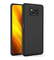 Coverzone Xiaomi Poco X3 ?le Uyumlu K?l?f Z-Mara Lansman Vieri Tam Koruma Arka Kapak Kamera Koruma �?k?nt?l? P�r�zs�z Y�zey Siyah