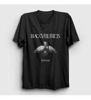 Presmono Unisex Siyah Ritual Black Veil Brides T-Shirt 19003tt