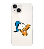 Apple iPhone 14 Plus Uyumlu Kamera Korumalı Tıpalı Kapak Donald Duck Tasarımlı ŞeffafKılıf