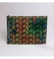 Renkli Örgü Clutch Çanta