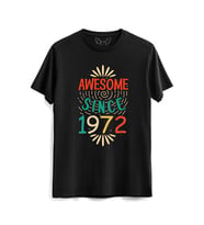 Vintage 1972 Awesome Siyah Tshirt