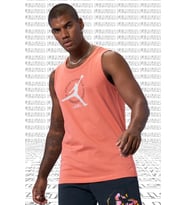 Nike Jordan MVP Flight Cotton Tank Top Singlet Pink Pamuklu Erkek Spor Atlet Somon