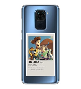 Xiaomi Redmi Note 9 Uyumlu Toy Story Minimalist Poster Desenli Şeffaf Telefon Kılıfı