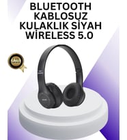 Bluetooth 5.0 Kablosuz Kulak Üstü Kulaklık Stereo Ses ve Katlanabilir Tasarım