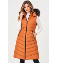 Dewberry Kadın %100 Polyester Yelek Taba Z9752 Katmanlı Kombin, Şehir ve Ofis Stili, Kazak ve Gömlek Kombini