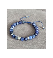 Dumortierit (Akıl Taşı) Doğaltaş Bileklik 8 mm Doğal Taş Bileklik