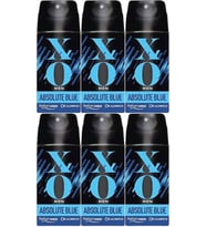 XO Deodorant 150ML Men-Erkek Absolute Blue (6 Lı Set)
