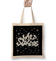 Bill And Ted Wyld Stallyns Christmas Snow Logo Bez Çanta Uzun Saplı