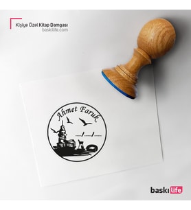 Kişiye Özel Kitap Damgası Kitap Mührü Kaşe Kitap Mühür Özel Damga 308