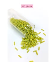 Uzun Boru Kesme Boncuk Çap 2mm Uzunluk 10 mm - 60 Gram - Yeşil - BNC282