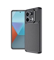 Xiaomi Redmi Note 13 Pro Kılıf Negro Karbon Tasarım Silikon Kılıf (Siyah)