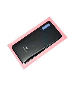 Tkgz Xiaomi Mi 9 Arka Kapak Batarya Pil Kapağı (CAM) SİYAH