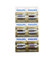 PHILIPS  ALKALİNE KALEM - AA - 1.5V  PİL  12PCS= 2Lİ X 6 (5343)