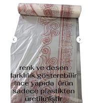 Masa Örtüsü Tek Kullanımlık Sofra 90 cm x 10 Metre Şeffaf Desenli Naylon Sofra 5 PAKET TOPLAM 50 MET