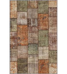 Eliana Home Baskılı, Yıkanabilir Kaymaz Taban Salon Halısı LNA1820 100x150 cm (Kahverengi)