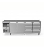 Electrolux Professional Soğutmalı Tezgah, "heavy Duty", Aısı304, Üst Tablasız, -2°/+10°c, Dijital, Tropikal - 590 Lt, 2 Kapılı + 6x? Çekmeceli EH4H7AACC