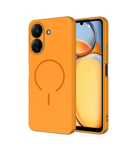 Xiaomi Redmi 13C Uyumlu Kılıf M-safe Şarj Özellikli Zore Meta Kapak