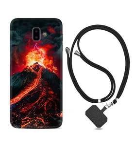 Samsung J6 Plus J7 Prime J7 Pro M20 Kılıf Boyun Askılı Silikon Yanardağ 1611