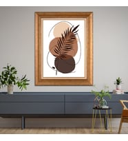 Altın Paspartulu Çerçeveli Tablo CV1333 (Gold)