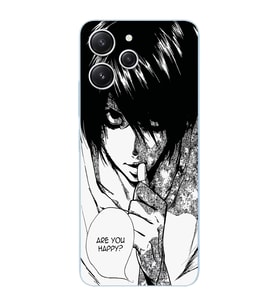 Xiaomi Redmi 12 Uyumlu Uyumlu Death Note Tasarımlı Şeffaf Telefon Kılıfı