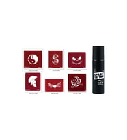 Yingyang Dolar Spray Tattoo Geçici Sprey Dövme Seti