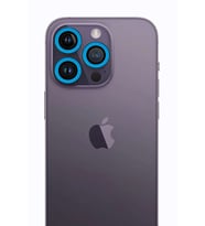 iPhone 12 Pro Neon Fosforlu Kamera Lens - Mavi