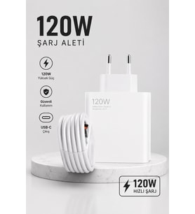 Turbo Hızlı Şarj Destekli 120W USB-C Şarj Seti