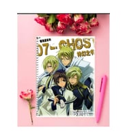 07 Ghost Anime Defter 1 Adet Özel Tasarım A4 Boyutu 21*29 Cm Telli Kareli