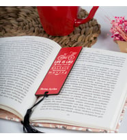 Kitap Severler İçin Kişiye Özel Mottolu Kitap Ayracı