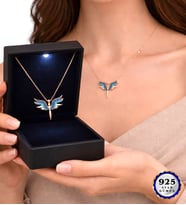 Premium Işıklı Kutusunda 925 Ayar Gümüş Kolye Farklı Model Seçenekleri (Model 4)