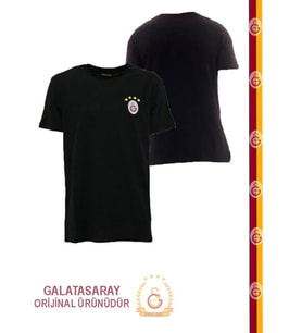 Galatasaray Forma- Galatasaray Lisanslı Tshırt-E88046 (Siyah)