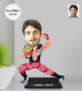 Kişiye Özel Güreş Smakdawn Erkek Ahşap Eco Biblo -1