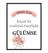 Senin Için Küçük Bir Mutluluk Hazırladım Kartı 5x7 Cm 50 Adet