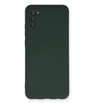 Durukar® Samsung Galaxy A03S Kılıf Nano içi Kadife Silikon - Koyu Yeşil