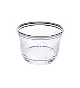 Decorium Mirra Bardağı 6 Prc Karo Platın M00409 (Şeffaf)
