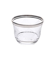 Decorium Mirra Bardağı 6 Prc Karo Platın M00409 (Şeffaf)