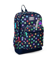 CORAL HIGH 33209 LACİVERT YILDIZ DESENLİ DÖRT BÖLMELİ SIRT ÇANTASI